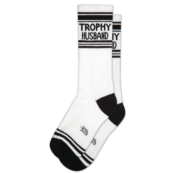 'Trophy Husband' Ribbed Gym Socks