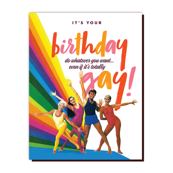 'Totally Gay' Birthday Card