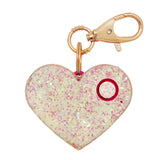 Glitter Heart Keychain Personal Alarm