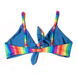 Handmade Reversible Rainbow Bikini 2-Piece Set (XS available)