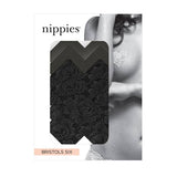 Nippies Basics Black Cross Pasties (2 Pair)