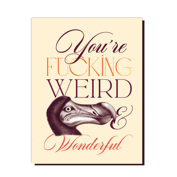 'Weird and Wonderful' Dodo Card