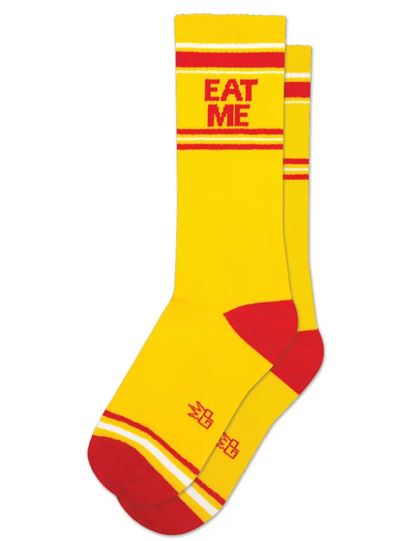 'Eat Me' Ribbed Gym Socks