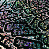 'Gay AF' Glitter Sticker