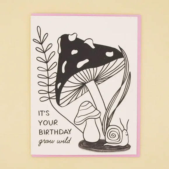 'Grow Wild' Birthday Card