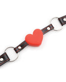 Black and Red Heart Ball Gag