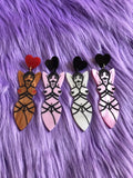 'Shibari' Acrylic Earrings