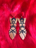 'Shibari' Acrylic Earrings