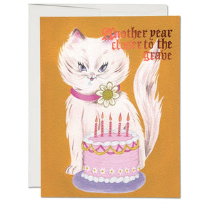 Morbid Kitty Birthday Card