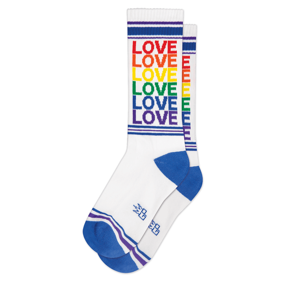 Rainbow 'Love' Gym Socks