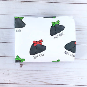 "Not Coal" Holiday Gift Wrap Sheets