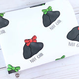 "Not Coal" Holiday Gift Wrap Sheets