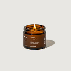 Burn 4oz Massage Oil Candles by maude- Scent No. 2