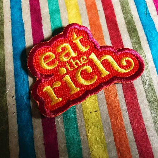 'Eat the Rich' Retro Patch