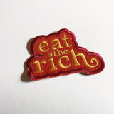 'Eat the Rich' Retro Patch