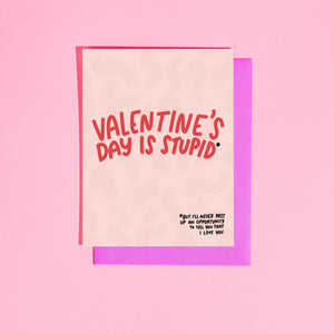 'Valentine's Day is Stupid' Card